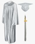 High School Economy Shiny Graduation Cap,Gown & Tassel Package - 13 Colors Available - Graduation Cap&Gown