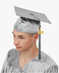 High School Economy Shiny Graduation Cap,Gown & Tassel Package - 13 Colors Available - Graduation Cap&Gown