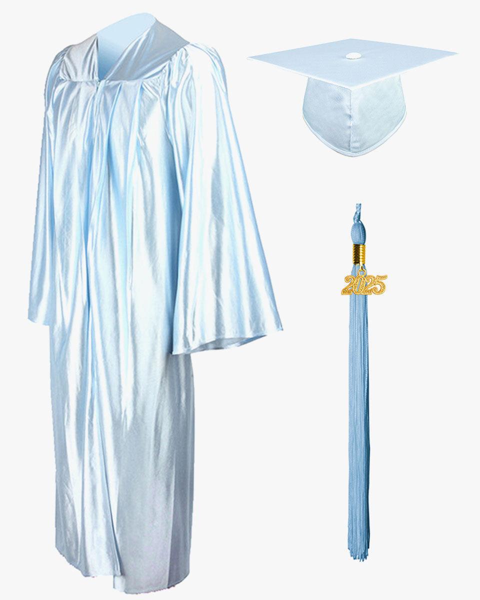 High School Economy Shiny Graduation Cap,Gown & Tassel Package - 13 Colors Available - Graduation Cap&Gown