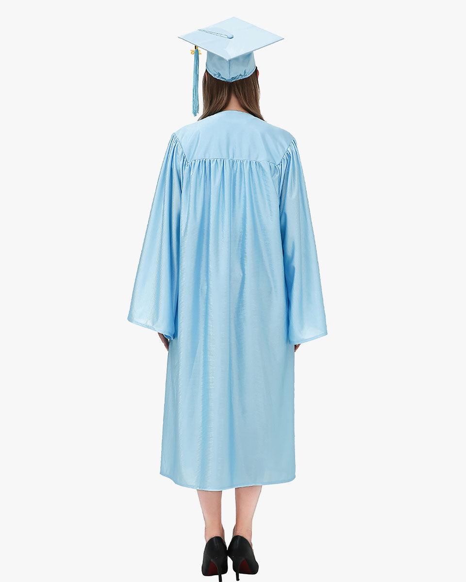 High School Economy Shiny Graduation Cap,Gown & Tassel Package - 13 Colors Available - Graduation Cap&Gown