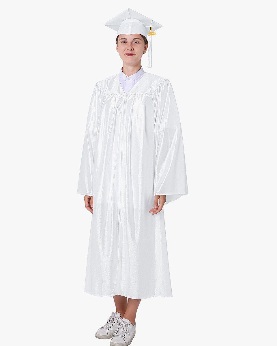 High School Economy Shiny Graduation Cap,Gown & Tassel Package - 13 Colors Available - Graduation Cap&Gown
