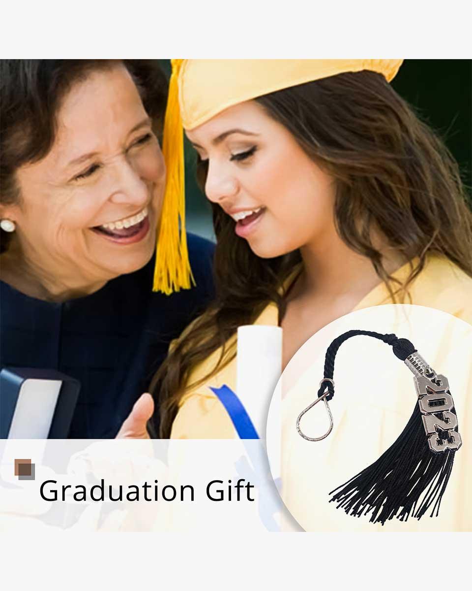 Tassel Keychain with Year Charm - Graduation Cap&Gown