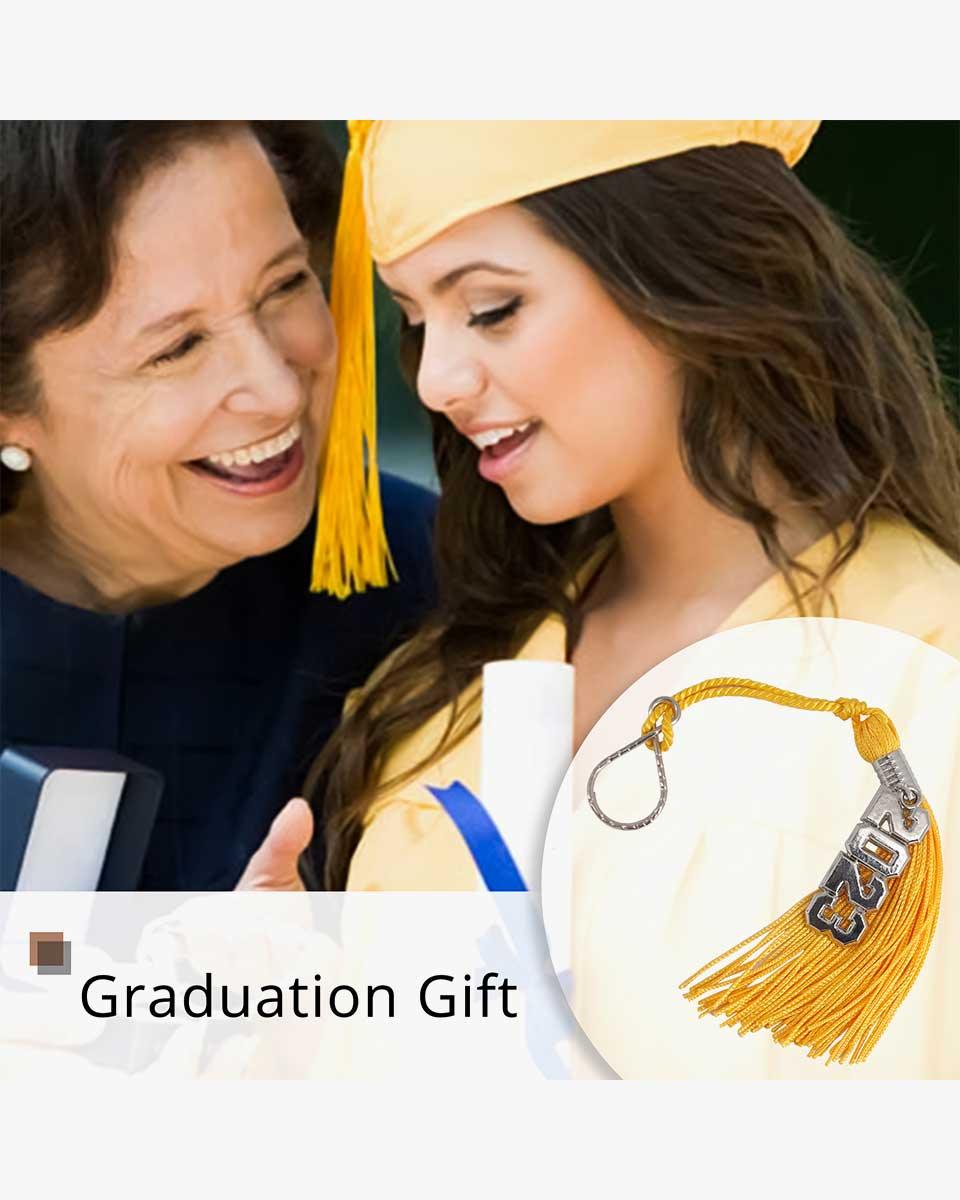 Tassel Keychain with Year Charm - Graduation Cap&Gown