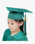 Shiny Kindergarten Graduation Cap, Gown, Stole, Diploma & Key Chain Package - Graduation Cap&Gown