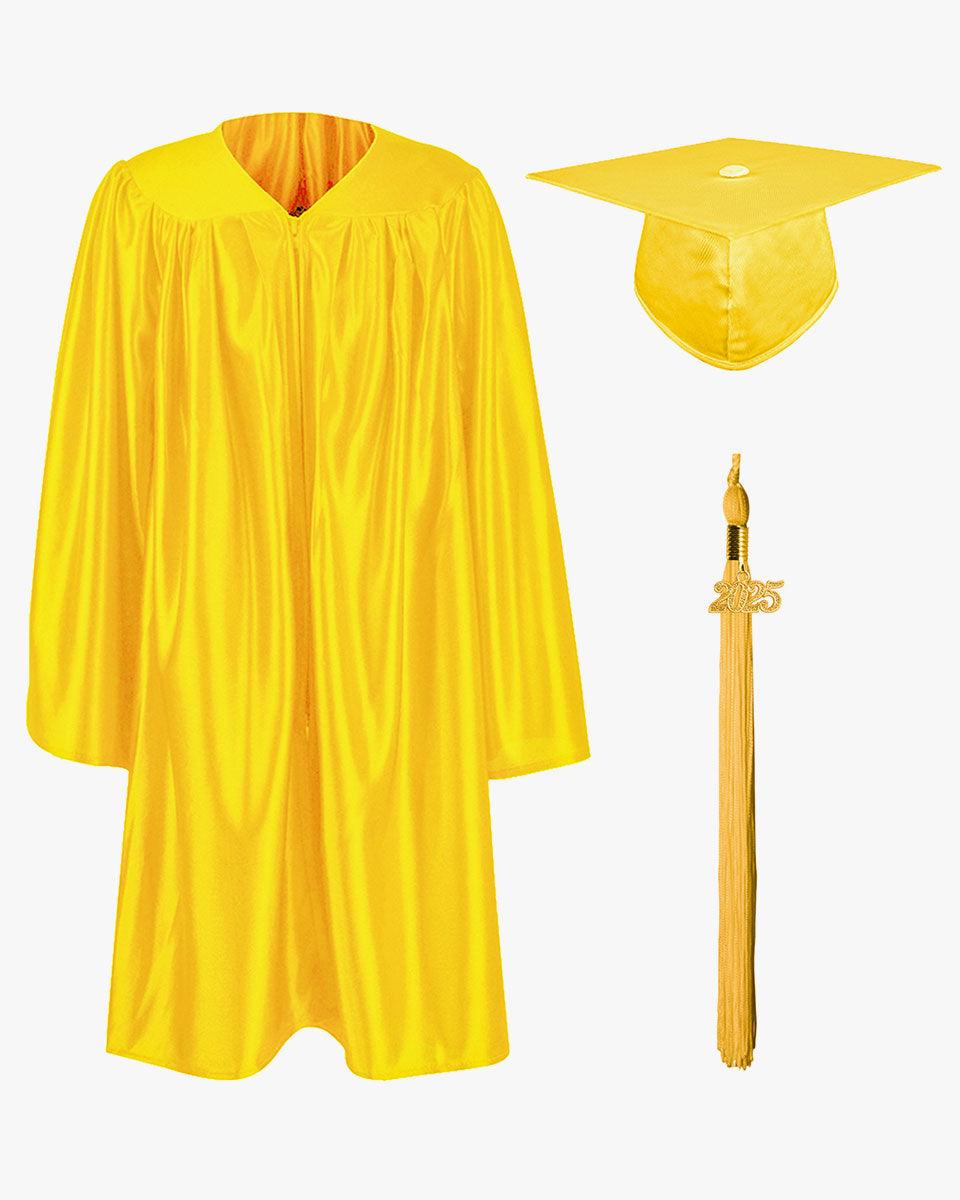 Shiny Kindergarten Graduation Cap, Gown, Stole, Diploma & Key Chain Package - Graduation Cap&Gown