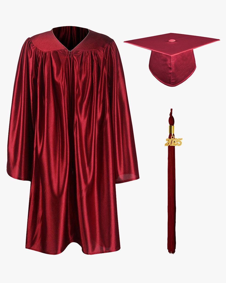 Shiny Kindergarten Cap, Gown & Tassel Package - 13 Colors Available - Graduation Cap&Gown