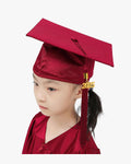 Shiny Kindergarten Graduation Cap, Gown, Stole, Diploma & Key Chain Package - Graduation Cap&Gown