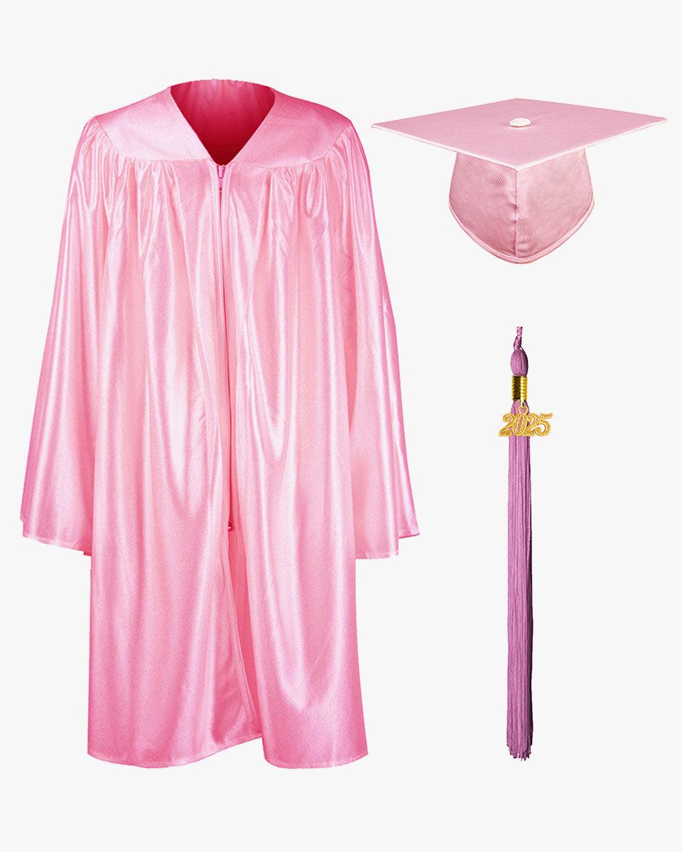 Shiny Kindergarten Cap, Gown & Tassel Package - 13 Colors Available - Graduation Cap&Gown