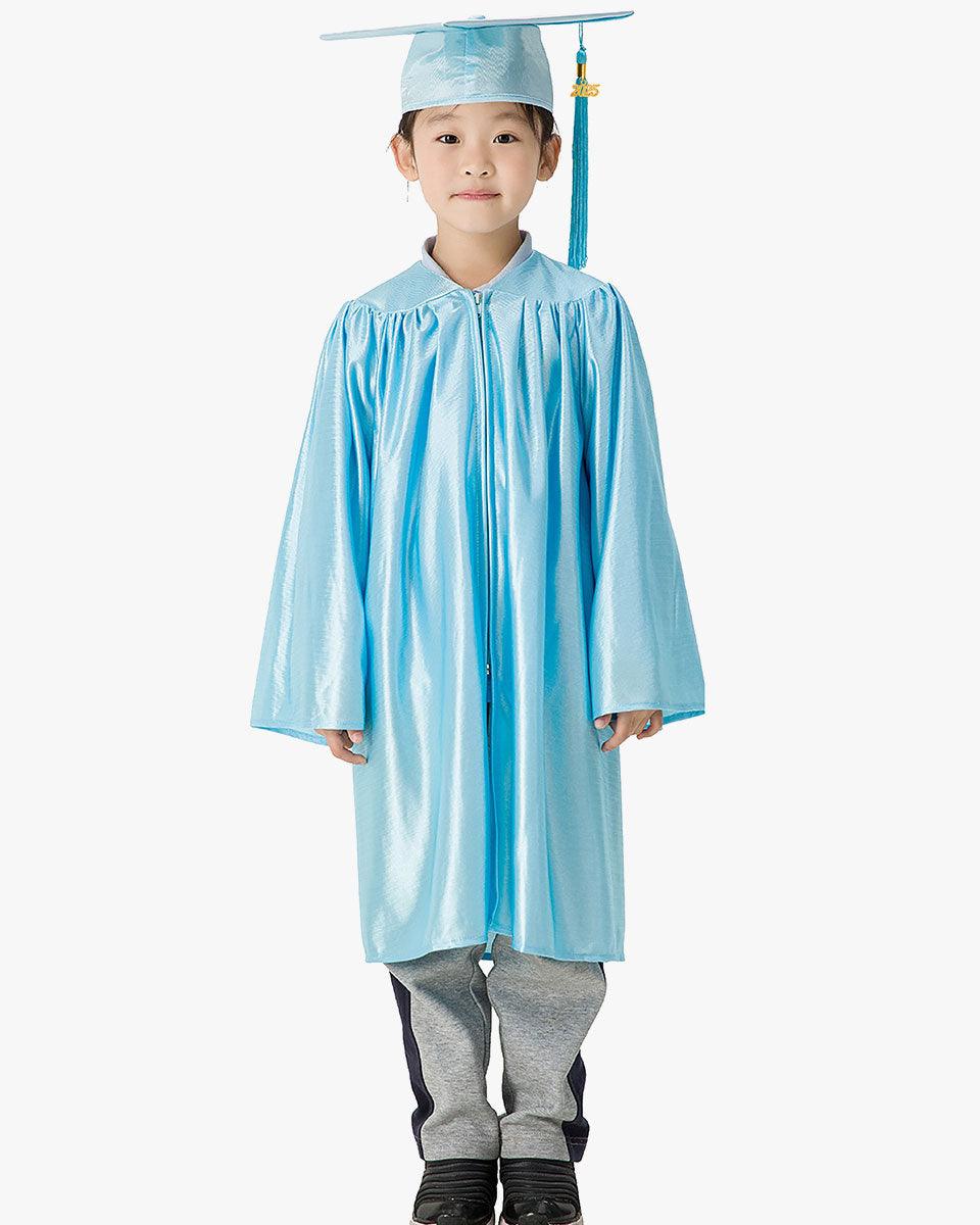 Shiny Kindergarten Cap, Gown & Tassel Package - 13 Colors Available - Graduation Cap&Gown