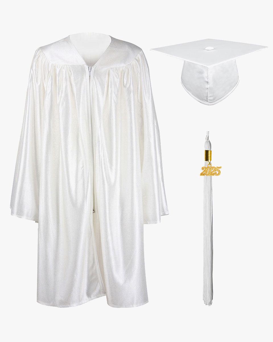 Shiny Kindergarten Graduation Cap, Gown, Stole, Diploma & Medal Package - Graduation Cap&Gown
