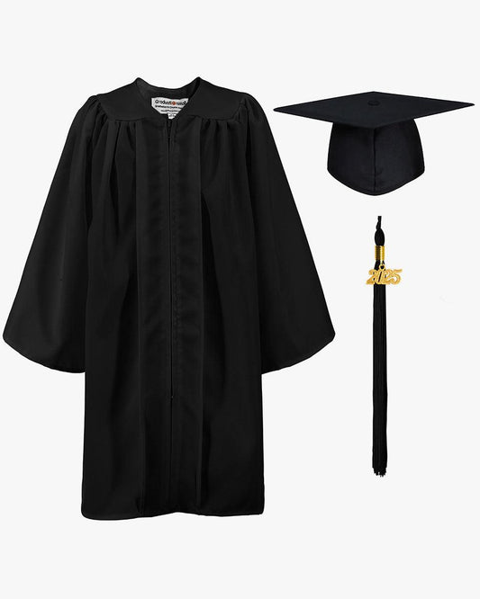 Matte Kindergarten Graduation Cap, Gown, Stole & Diploma Package - Graduation Cap&Gown