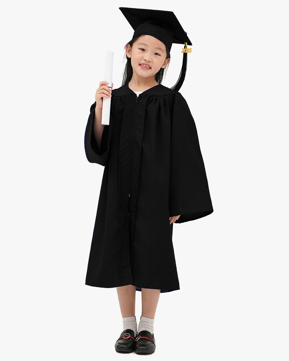 Matte Kindergarten Graduation Cap, Gown, Stole & Diploma Package - Graduation Cap&Gown