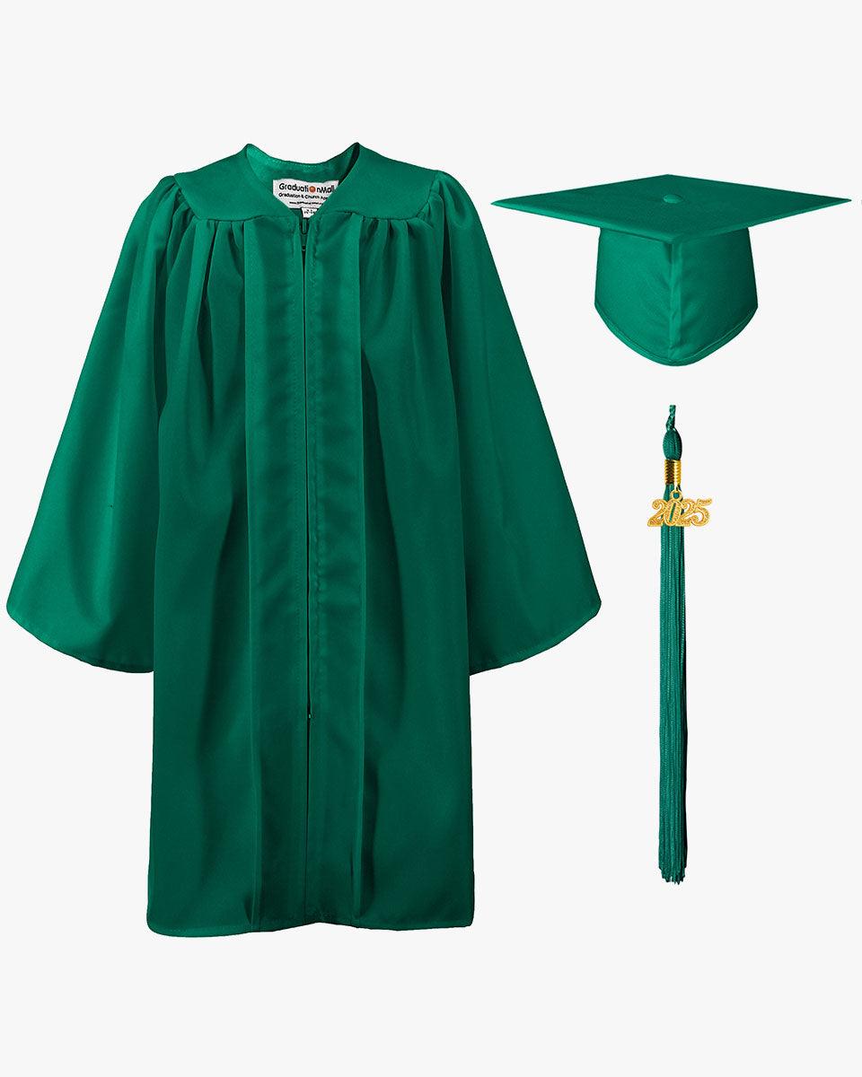Matte Kindergarten Cap, Gown & Tassel Package – 12 Colors Available - Graduation Cap&Gown