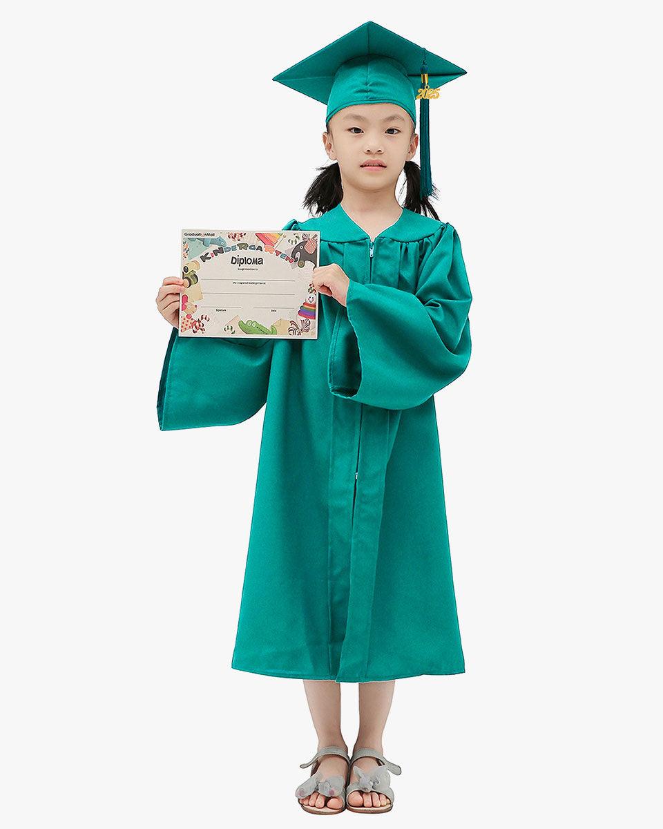 Matte Kindergarten Cap, Gown & Tassel Package – 12 Colors Available - Graduation Cap&Gown