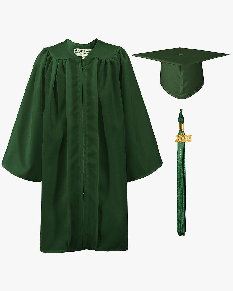 Matte Kindergarten Graduation Cap, Gown, Stole & Diploma Package - Graduation Cap&Gown