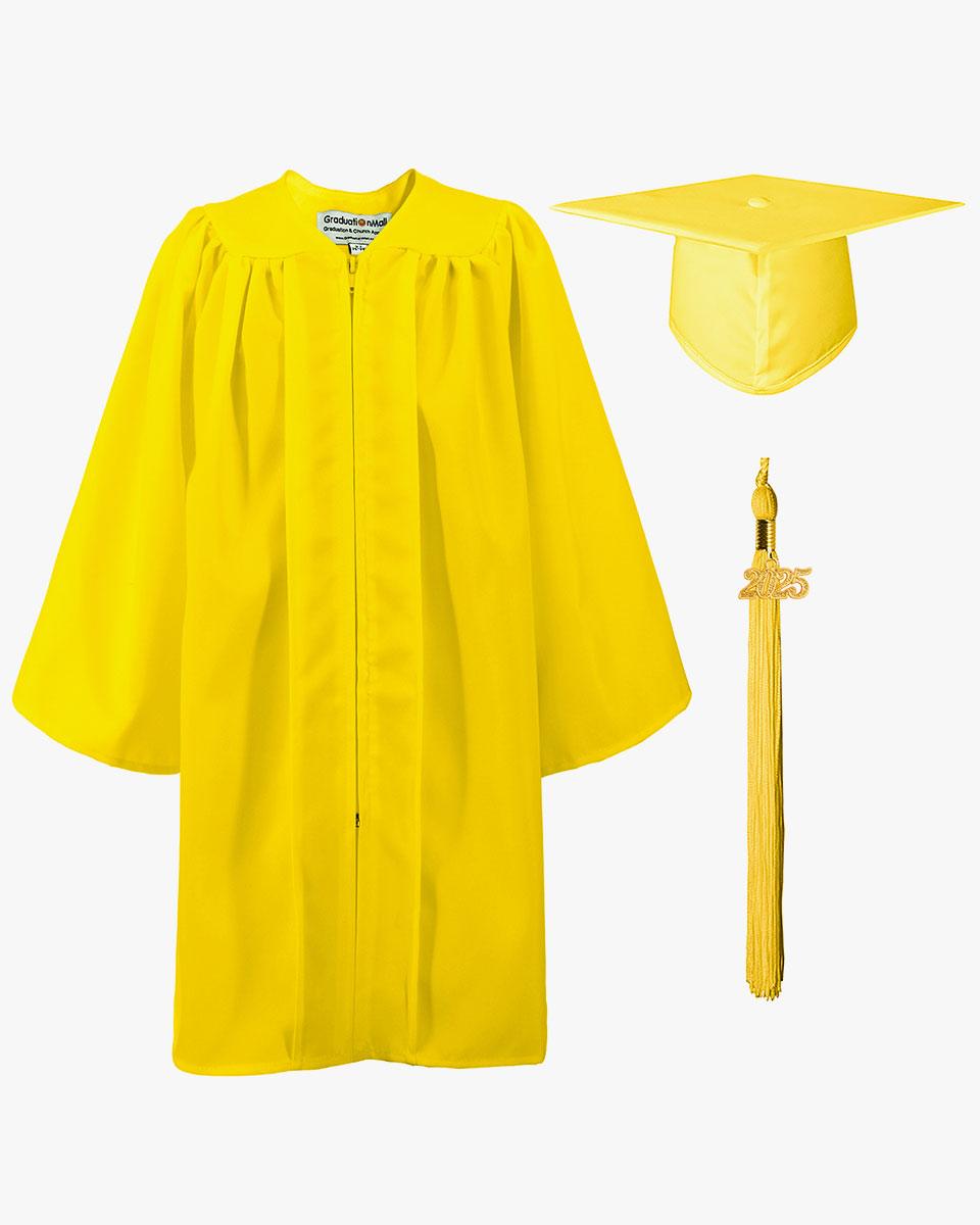 Matte Kindergarten Graduation Cap, Gown, Stole & Diploma Package - Graduation Cap&Gown