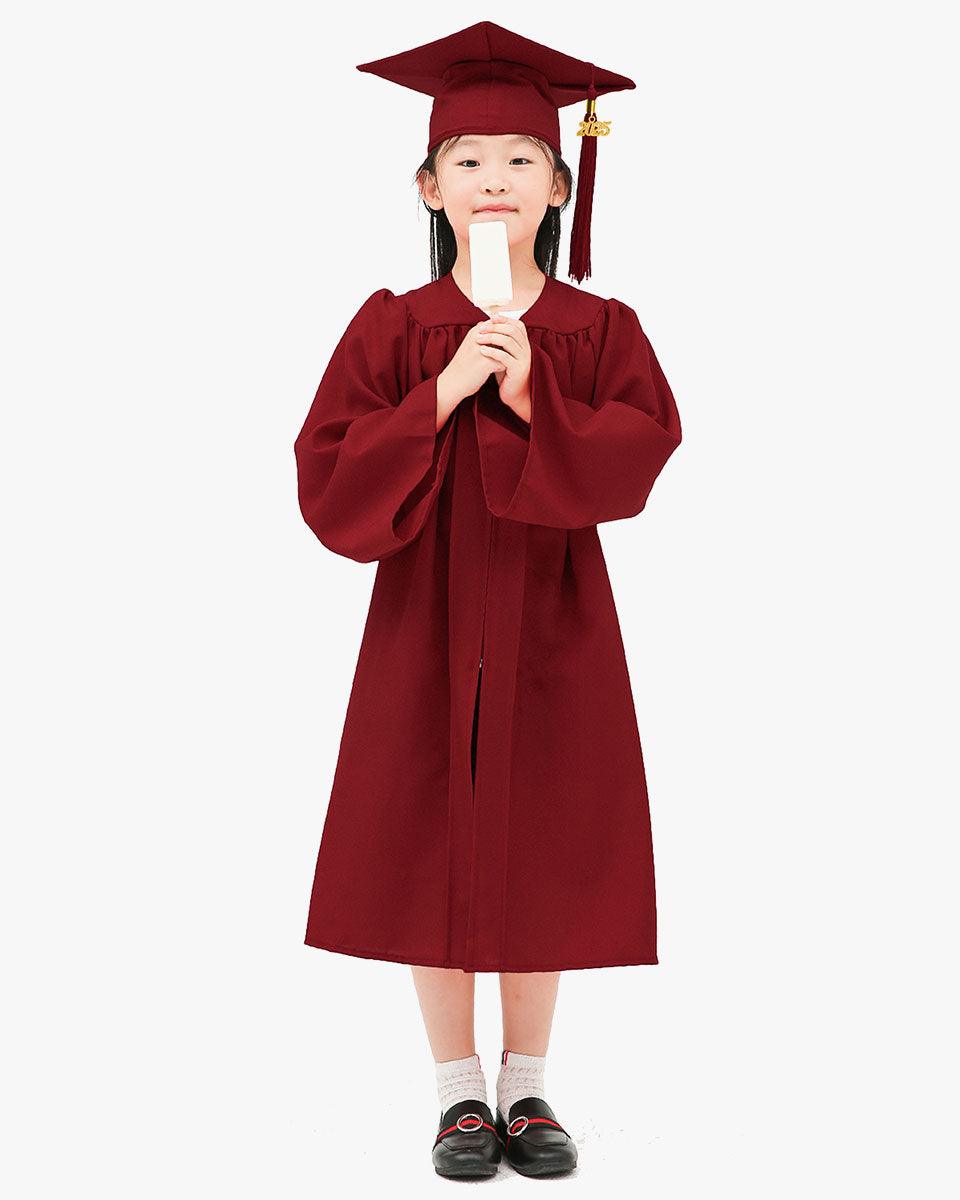 Matte Kindergarten Graduation Cap, Gown, Stole & Diploma Package - Graduation Cap&Gown