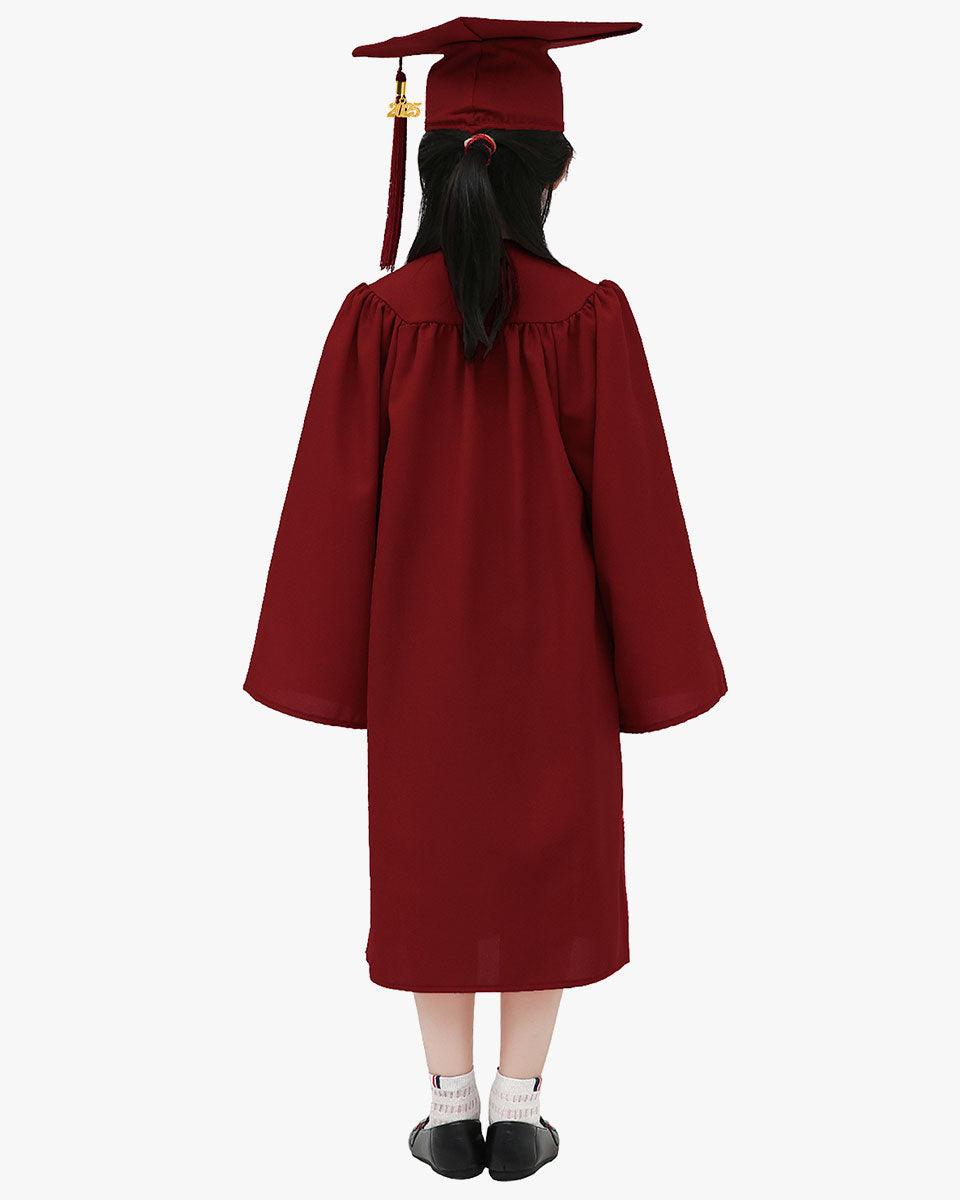 Matte Kindergarten Cap, Gown & Tassel Package – 12 Colors Available - Graduation Cap&Gown
