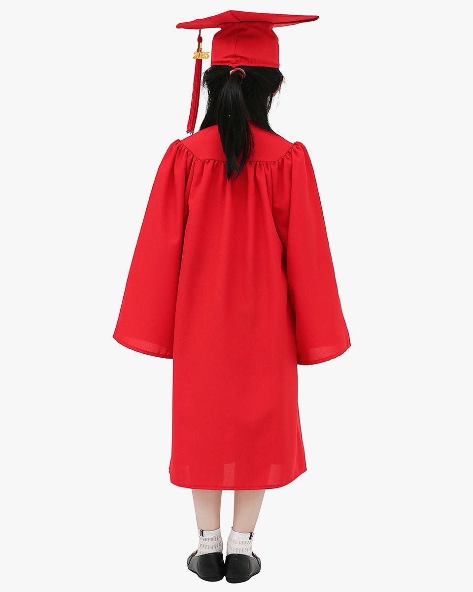 Matte Kindergarten Cap, Gown & Tassel Package – 12 Colors Available - Graduation Cap&Gown