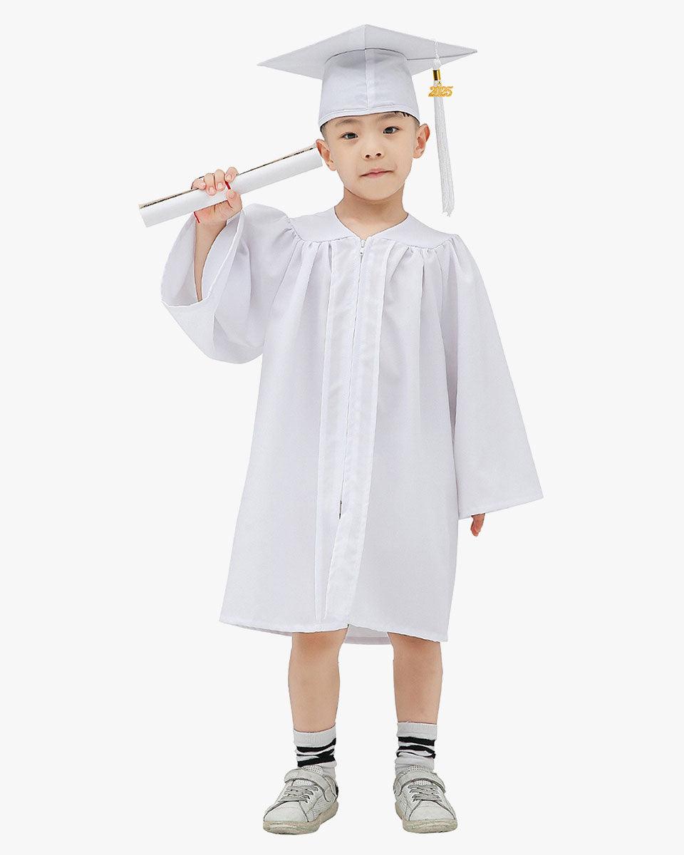 Matte Kindergarten Graduation Cap, Gown, Stole & Diploma Package - Graduation Cap&Gown