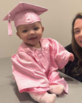 Soft Satin NICU Graduate Baby Cap and Gown Set - 3 Colors Available - Graduation Cap&Gown