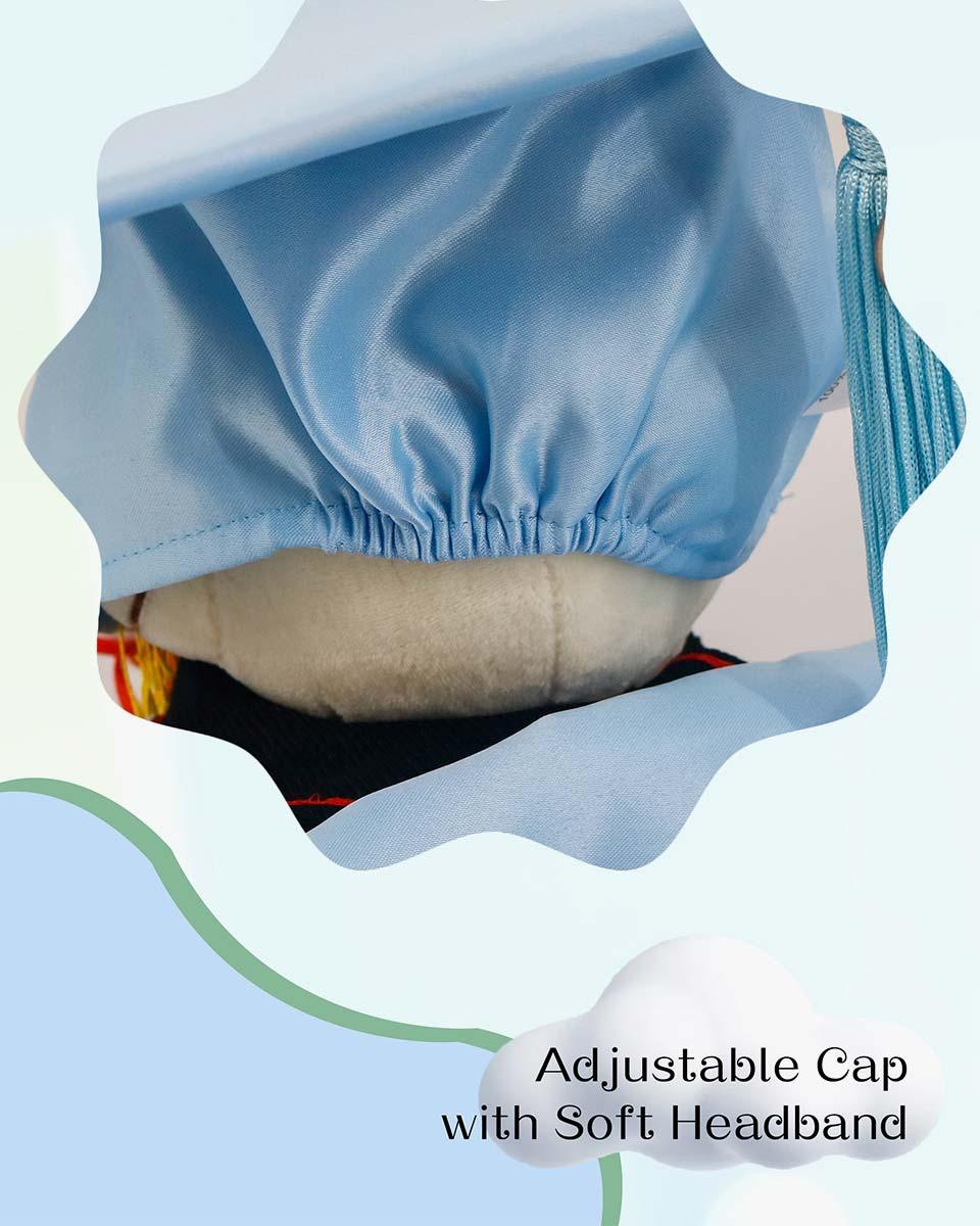 Soft Satin NICU Graduate Baby Cap and Gown Set - 3 Colors Available - Graduation Cap&Gown