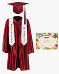 Shiny Kindergarten Graduation Cap, Gown, Stole & Diploma Package - Graduation Cap&Gown