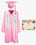 Shiny Kindergarten Graduation Cap, Gown, Stole & Diploma Package - Graduation Cap&Gown