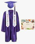 Shiny Kindergarten Graduation Cap, Gown, Stole & Diploma Package - Graduation Cap&Gown
