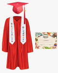 Shiny Kindergarten Graduation Cap, Gown, Stole & Diploma Package - Graduation Cap&Gown