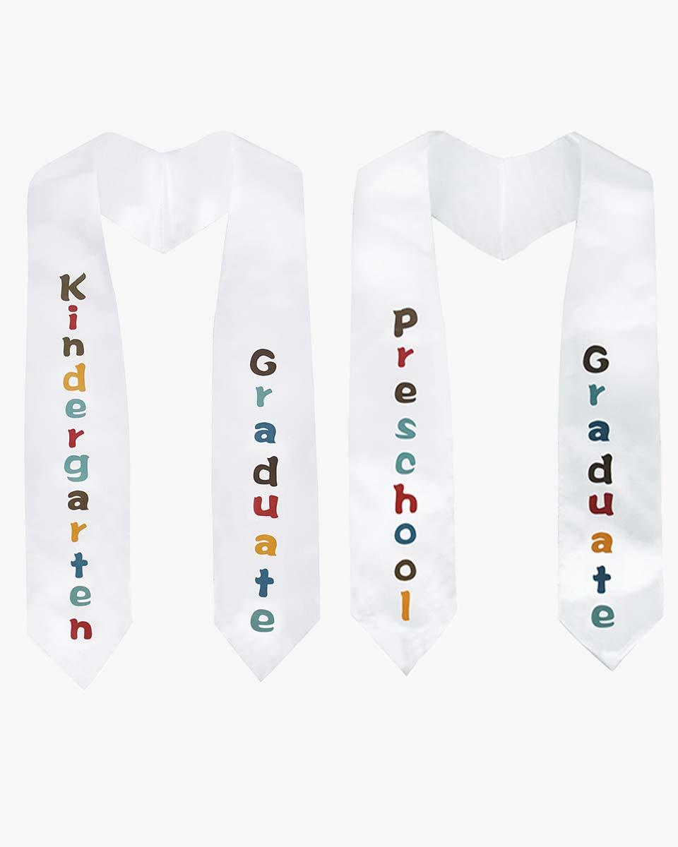 Shiny Kindergarten Graduation Cap, Gown, Stole, Diploma & Key Chain Package - Graduation Cap&Gown