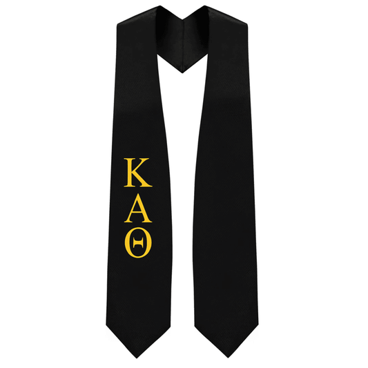 Kappa Alpha Theta Greek Lettered Stole - Graduation Cap&Gown