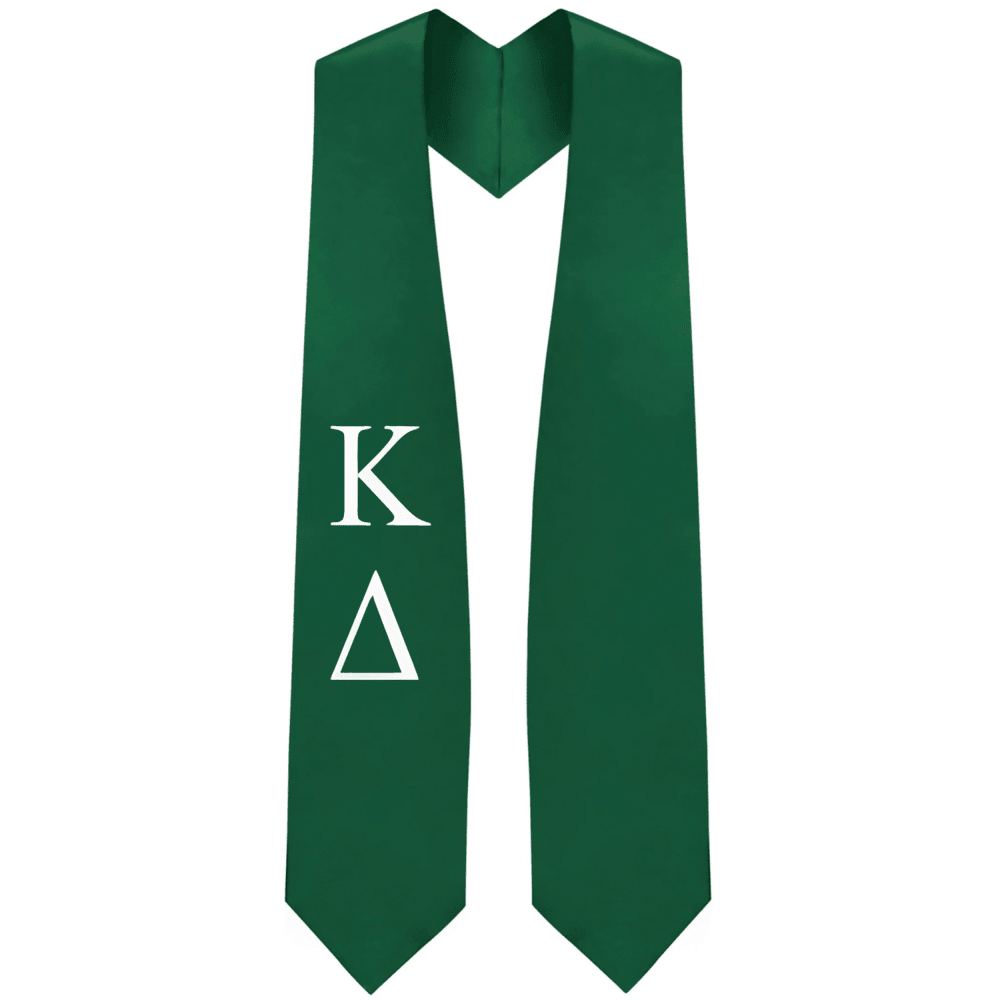 Kappa Delta Greek Lettered Stole - Graduation Cap&Gown