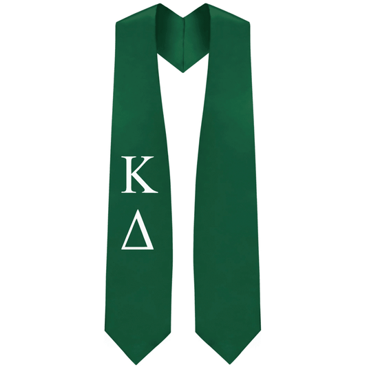 Kappa Delta Greek Lettered Stole - Graduation Cap&Gown