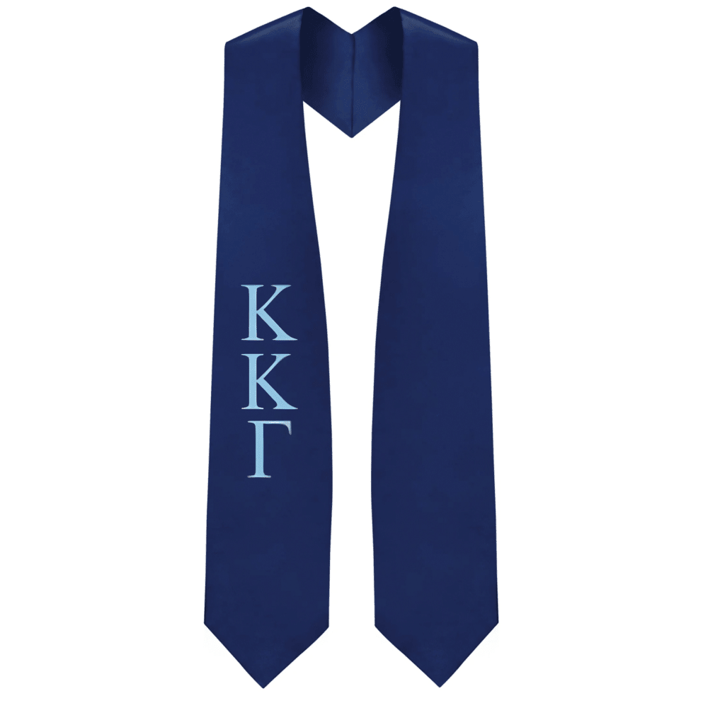 Kappa Kappa Gamma Greek Lettered Stole - Graduation Cap&Gown
