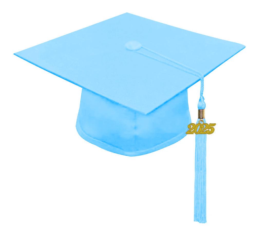 Matte Light Blue Kindergarten/Preschool Cap & Tassel - Graduation Cap&Gown