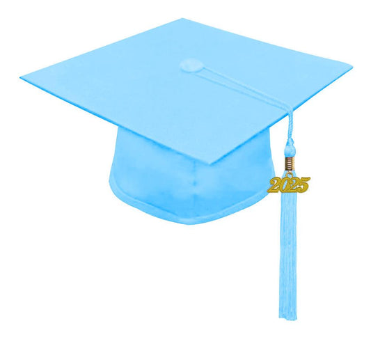 Matte Light Blue Kindergarten/Preschool Cap & Tassel - Graduation Cap&Gown