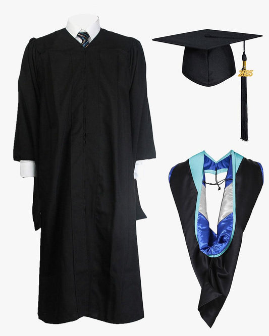 Economy Master Cap Gown & Hood Package - Graduation Cap&Gown