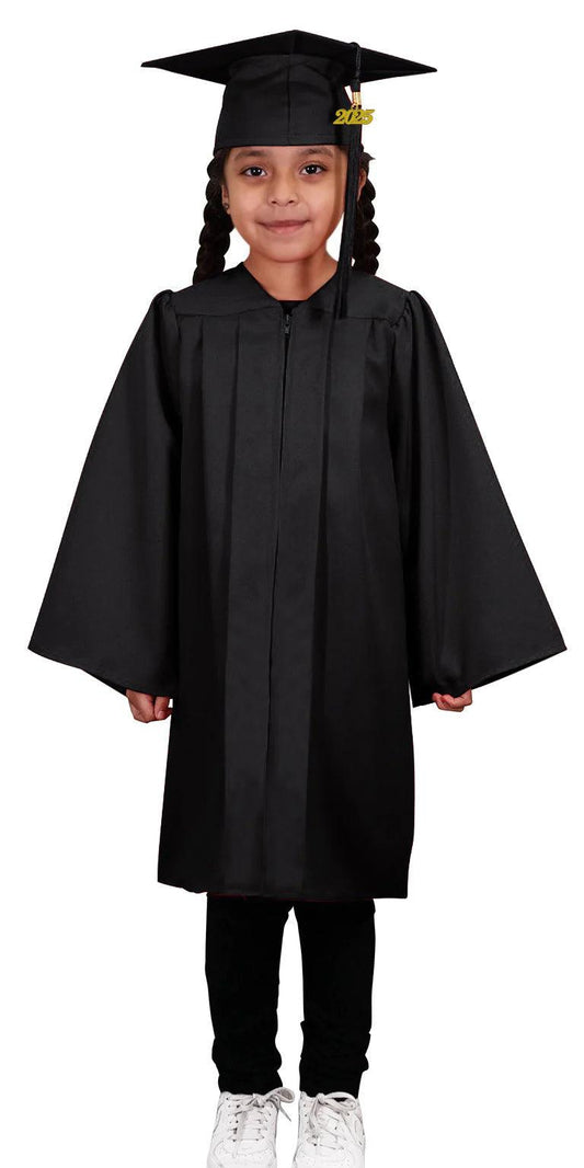 Matte Black Kindergarten/Preschool Cap & Gown - Graduation Cap&Gown