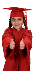Matte Red Kindergarten/Preschool Cap & Gown - Graduation Cap&Gown