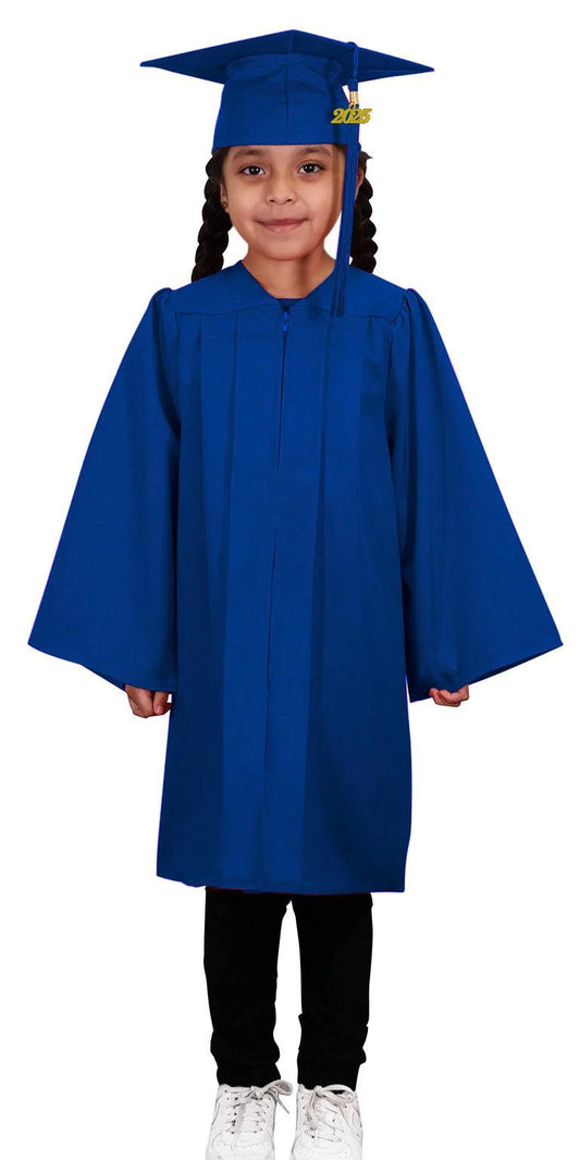 Matte Royal Blue Kindergarten/Preschool Cap & Gown - Graduation Cap&Gown