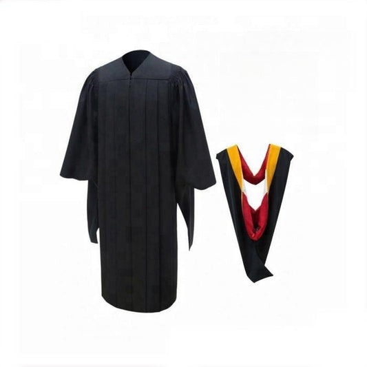 Deluxe Masters Graduation Gown & Hood Package - Graduation Cap&Gown