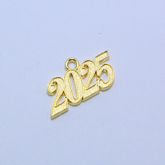 2025 Gold Year Date Drop - Graduation Cap&Gown
