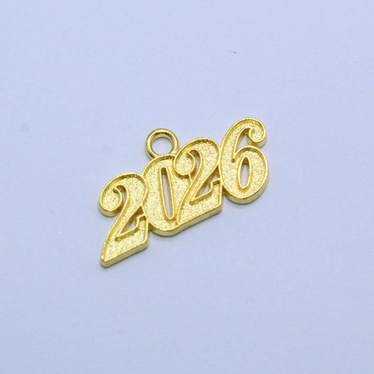 2026 Gold Year Date Drop - Graduation Cap&Gown