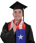 Puerto Rico Graduation Stole - Puerto Rico Flag Sash - Graduation Cap&Gown