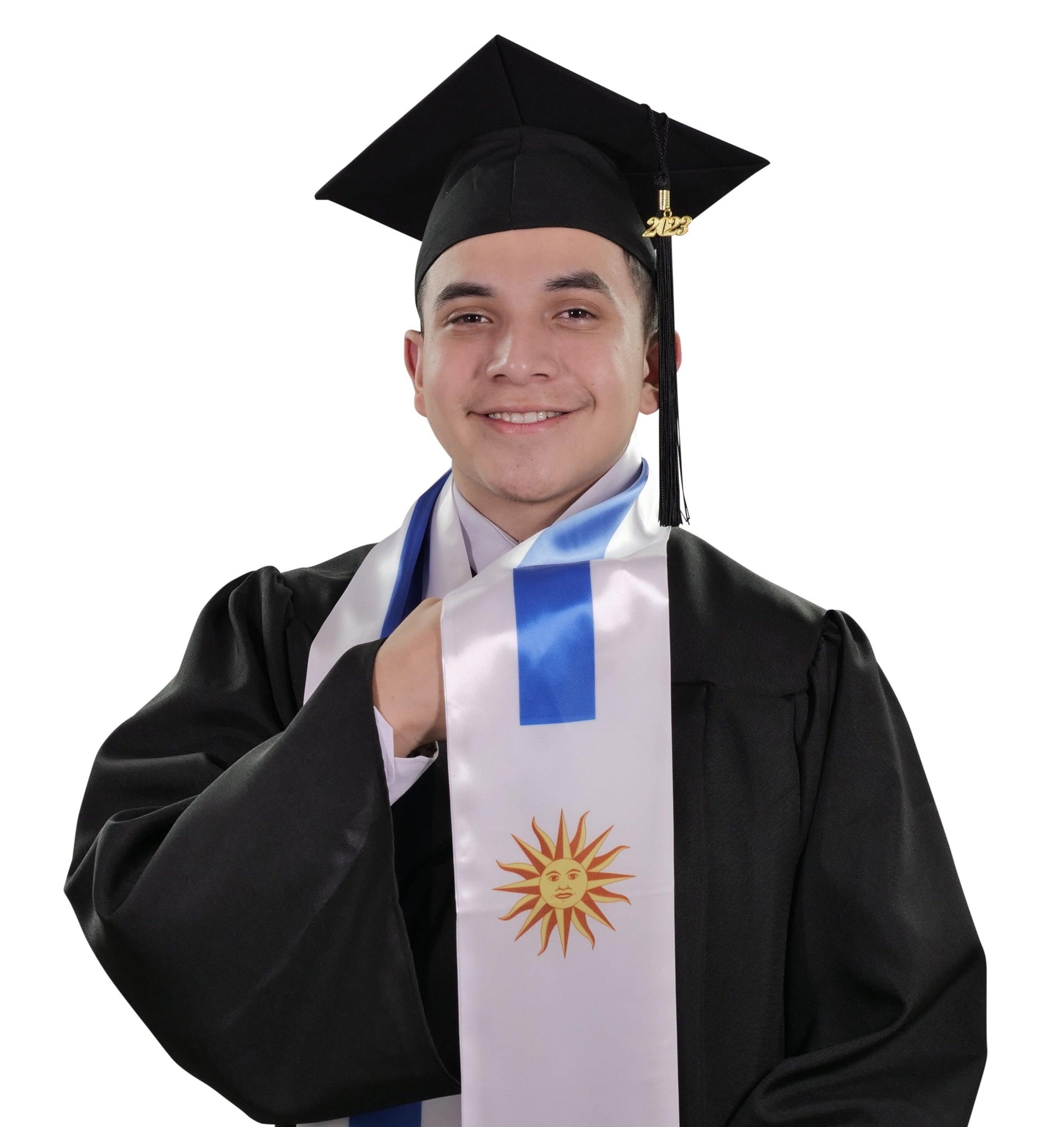 Uruguay Graduation Stole - Uruguayan Flag Sash - Graduation Cap&Gown