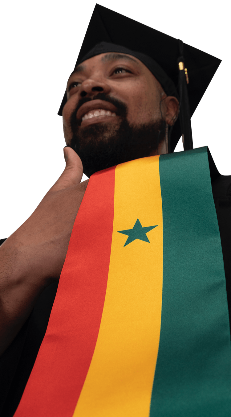 Senegal Graduation Stole - Senegal Flag Sash - Graduation Cap&Gown