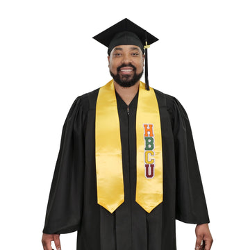 Gold HBCU Stoles - Graduation Cap&Gown