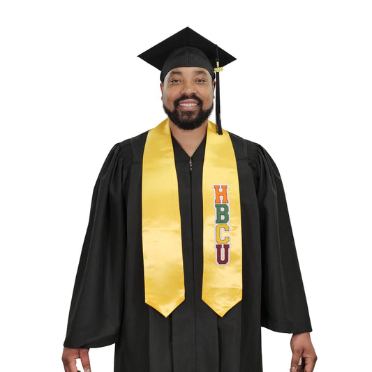 Gold HBCU Stoles - Graduation Cap&Gown