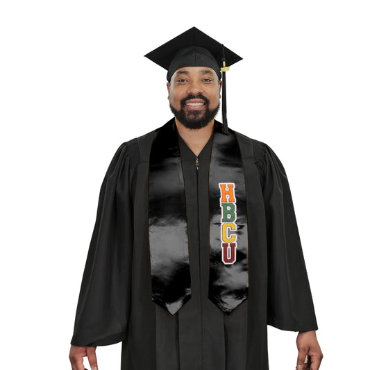 Black HBCU Stoles - Graduation Cap&Gown